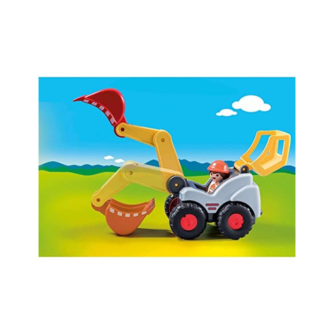 Playmobil 1.2.3. Backhoe loader - 70125