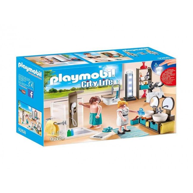 Playmobil 9268 Salle de Bain avec Douche à l'italienne- City Life- La Maison Moderne- La Maison Moderne Maison