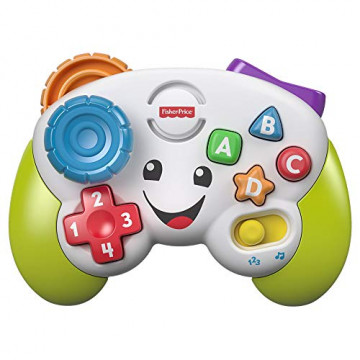 Fisher-Price - La manette de jeu et d'apprentissage - jouet interactif musical et lumineux pour bébé - Avec modes apprentissage