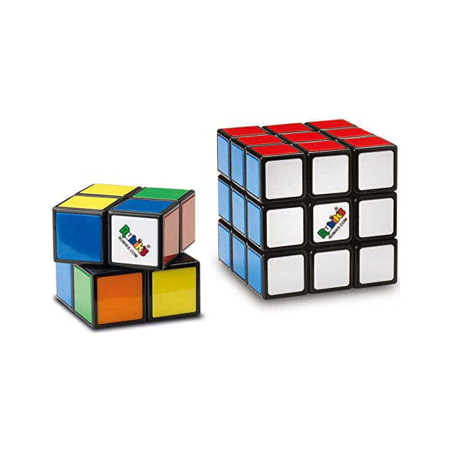 RUBIK'S Cube Coffret Advanced 3x3 + 2x2 - Jeu de Casse-Tête Coloré Rubik's - Pack de Cubes 2x2 et 3x3 Originaux