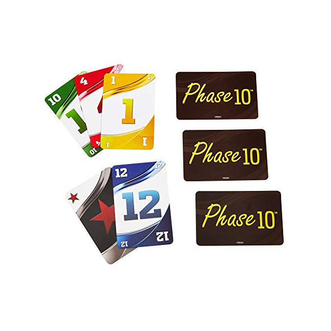 Mattel Games - Phase 10 jeu de cartes de style rami, jeu de société de 2 à 6 joueurs dès 7 ans