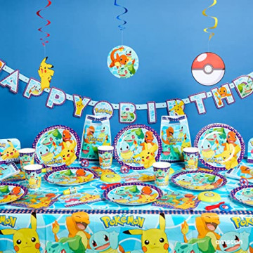Pokémon Amscan 9904825 - Bannière Happy Birthday - 2,1 m