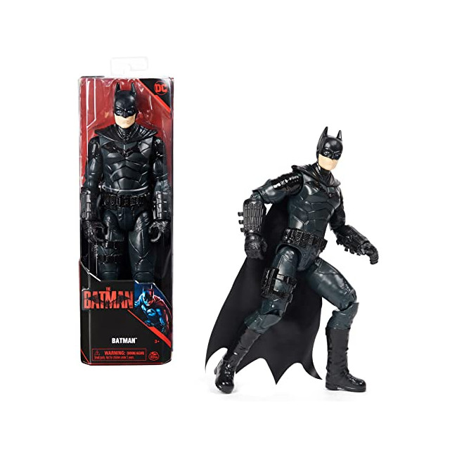 THE BATMAN LE FILM - FIGURINE 30 CM BATMAN - DC COMICS - Figurine Batman Articulée 30 Cm Avec Sculpture Détaillée Du