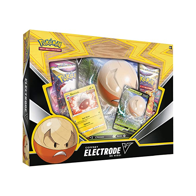 Pokemon | Coffret Électrode de Hisui-V | Jeu de société | Cartes à Collectionner | A partir de 6 Ans