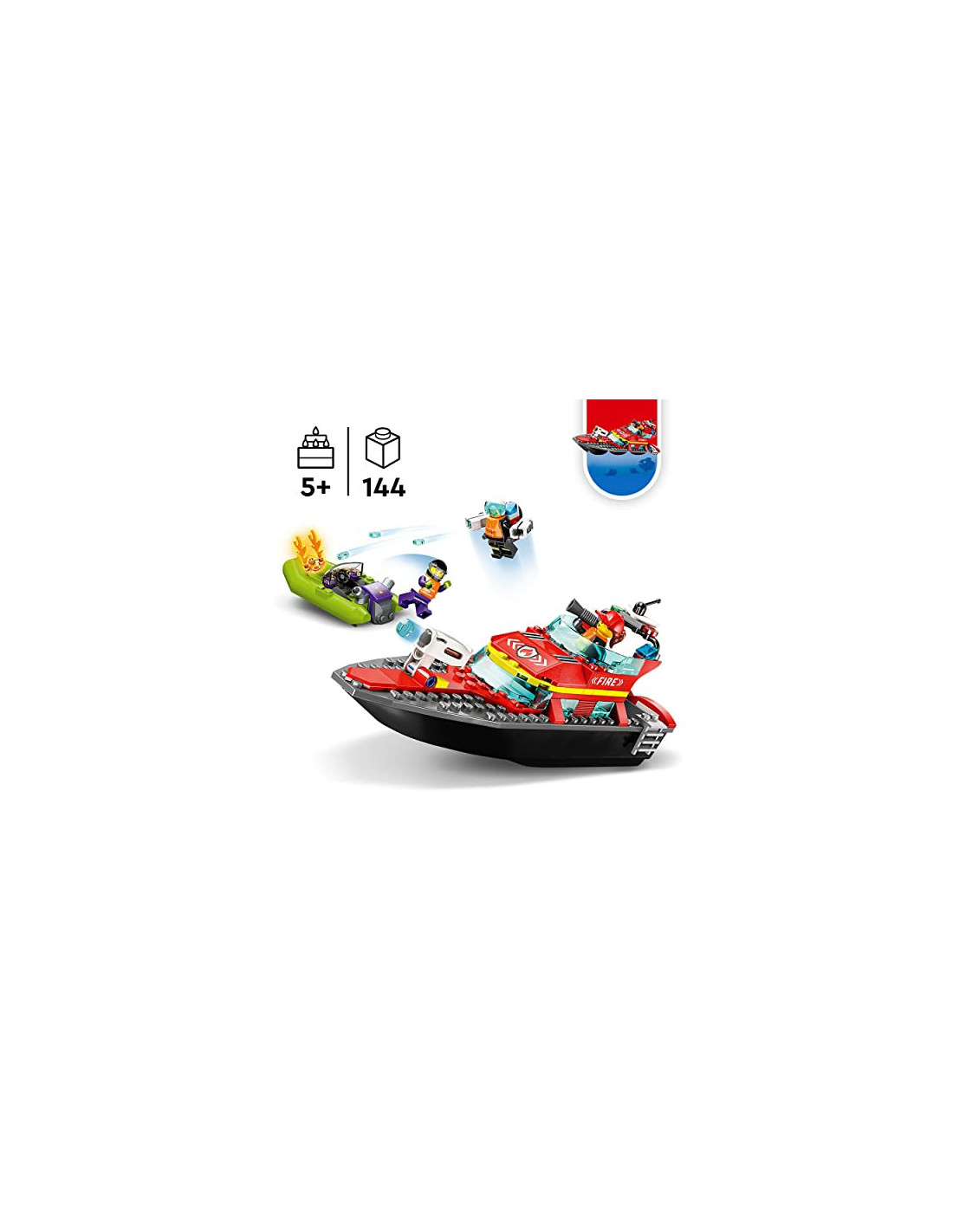 60373 - LEGO® City - Le Bateau de Sauvetage des Pompiers LEGO