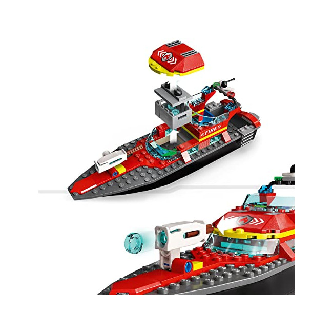 LEGO City 60373 - Le Bateau de Sauvetage des Pompiers