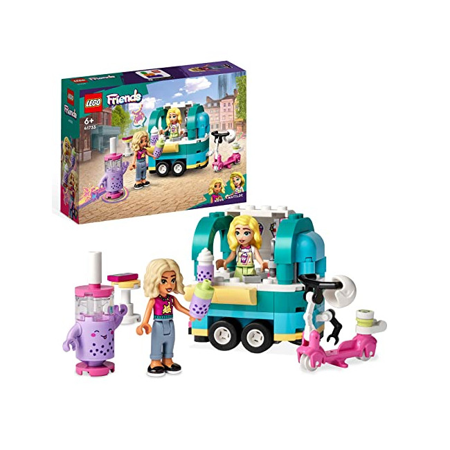 LEGO 41733 Friends La Boutique Mobile de Bubble Tea, Jouet Filles et Garçons 6 Ans, Jeu Créatif, avec Véhicules, et