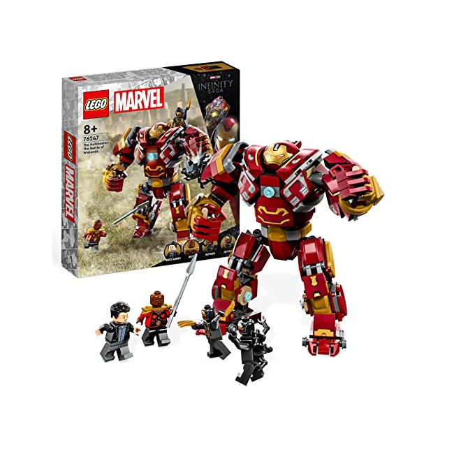 LEGO Marvel 76247 Hulkbuster : La Bataille du Wakanda Figurine, Jouet Filles et Garçons avec Minifigurine Hulk Bruce