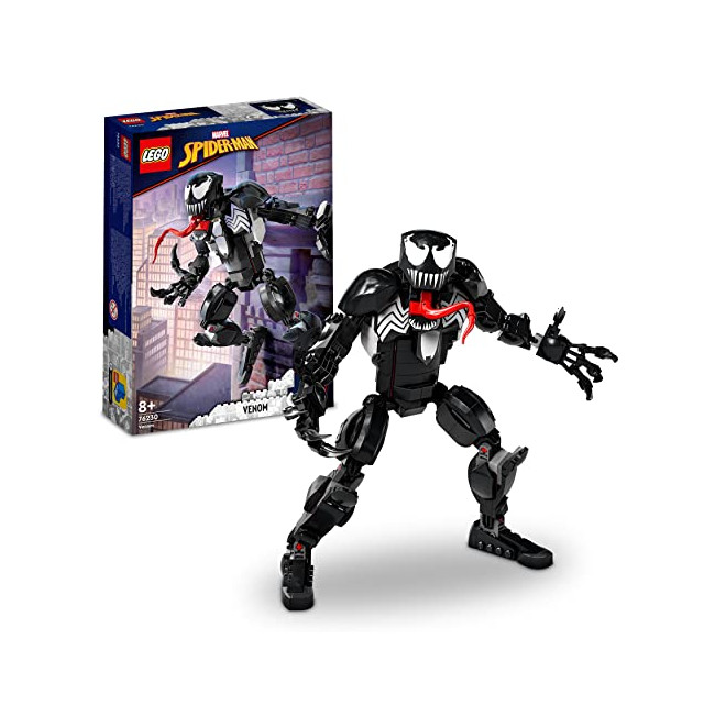 LEGO 76230 Marvel La Figurine de Venom, Jouet Enfants 8 Ans, l'Ennemi de Spider-Man, Minifigurine à Construire, Cadeau