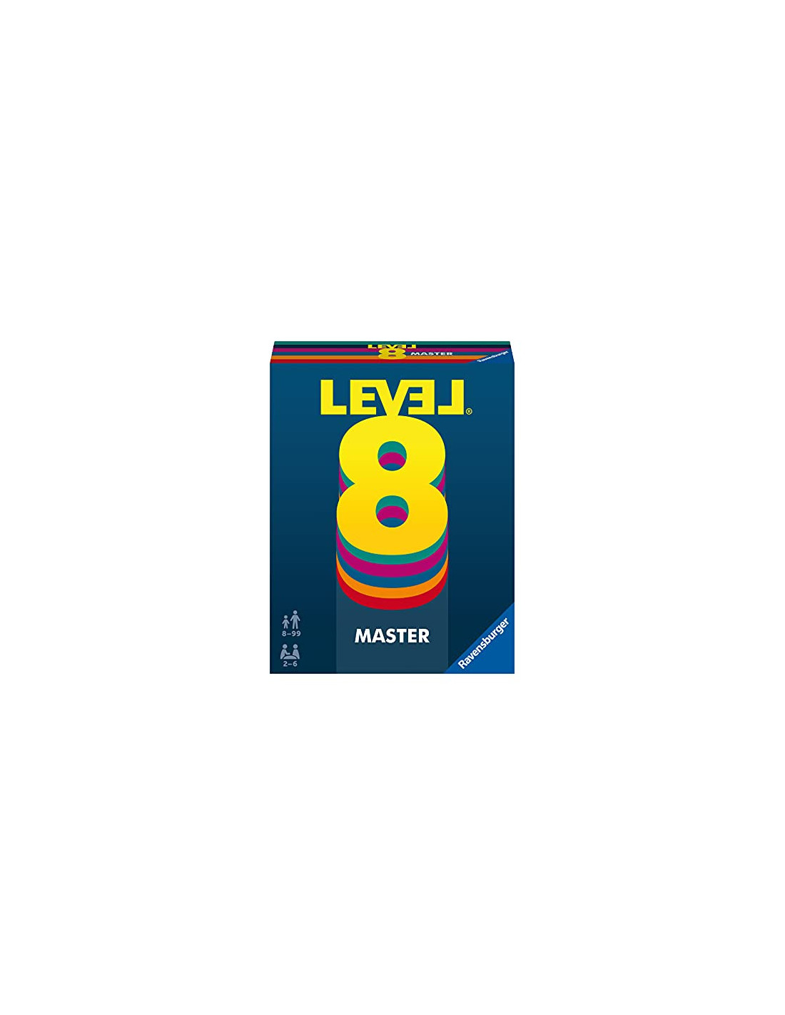 Ravensburger - Level 8 Master - Jeu de cartes - Jeu de société famille -  Combinaisons - 2 à 6 Joueurs dès 10 Ans - Mixte - 20865 (Multilingue –