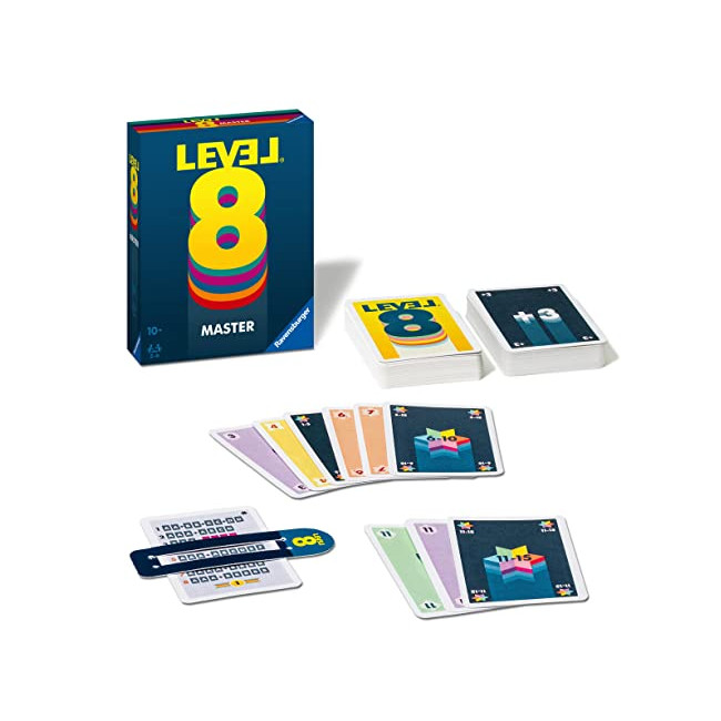 Ravensburger - Level 8 - Master - Jeux de société - Jeu de cartes - En famille ou entre amis - Jeux de combinaisons - De