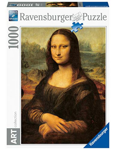 Ravensburger - Puzzle Adulte - Puzzle 1000 p Art collection - La Joconde - Léonard de Vinci - Adultes et enfants dès 14