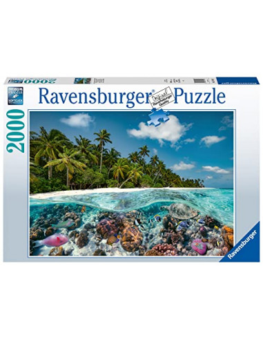 Ravensburger - Puzzle Adulte - Puzzle 2000 pièces - Une plongée aux Maldives - Adultes et enfants dès 14 ans - Puzzle de