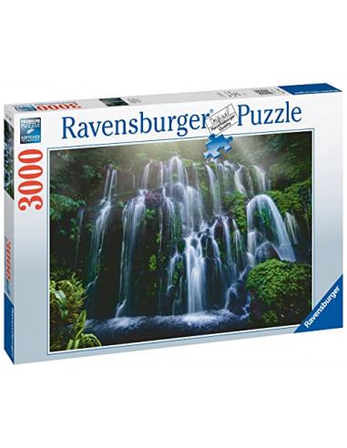 Ravensburger- Puzzle 3000 pièces-Chutes d'eau, Bali Adulte, 4005556171163