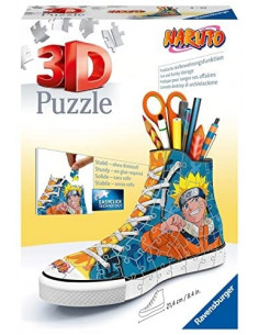 Puzzle 3D - Sneaker Naruto - Pot à crayons 108 pièces numérotées