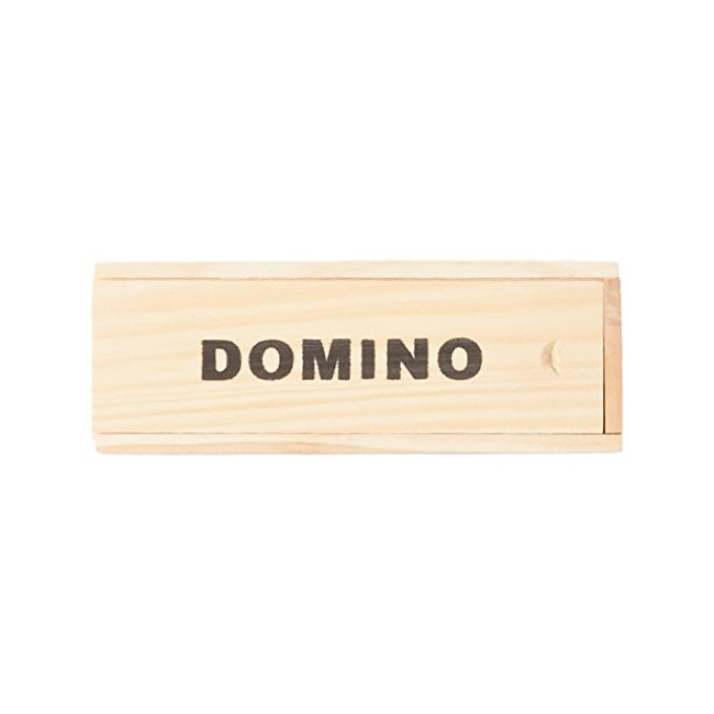 WDK PARTNER - A1300360 - Jeux de société - Jeu de dominos - Plumier bois