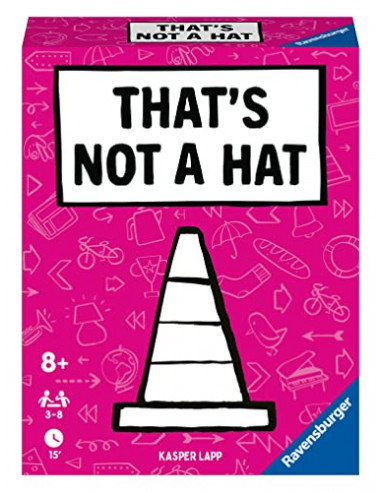 Ravensburger – That's not a hat – Jeu d’ambiance - Jeu de cartes - en famille ou entre amis - 3 à 8 joueurs à partir de