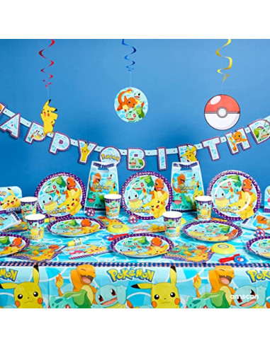 Des cadeaux d'invités pour un anniversaire Pokémon