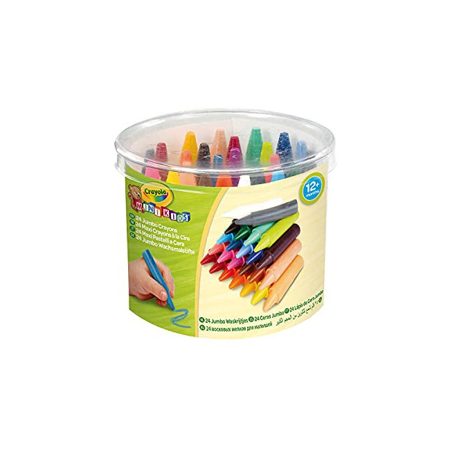 Crayola - 24 Crayons a colorier pré-taillés, Fr