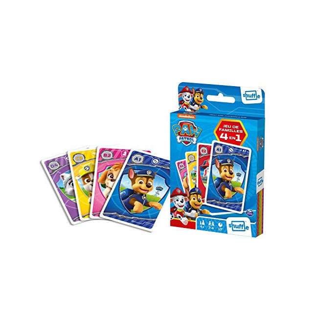 Jeu classique Shuffle Pack 2 Jeux de cartes Pat Patrouille - Jeux  classiques - Achat & prix