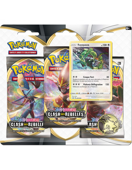 Pokémon - Tripack Clash des rebelles - Modèle aléatoire 3 boosters