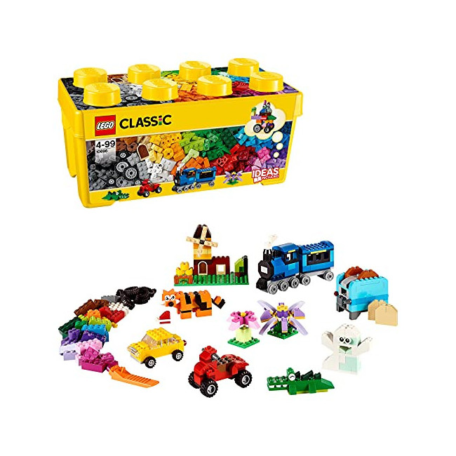 LEGO 10696 Classic La boîte de Briques créatives, Rangement Facile des Jouets, Cadeau de Fan Masters