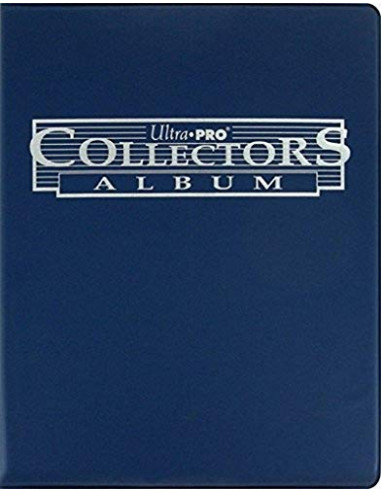 Ultra PRO : Collectors - Album | Accessoire cartes à collectionner | 10 pages | 9 pochettes | Capacité 180 cartes | Bleu