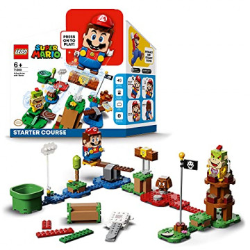 LEGO 71360 Super Mario Pack de Démarrage Les Aventures de Mario - Jouet interactif - Jeu de Construction incluant la Figurine