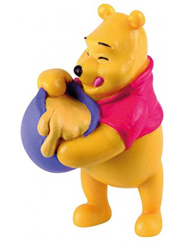 12340 - BULLYLAND - Walt Disney Figurine Winnie L'Ourson avec Pot de Miel