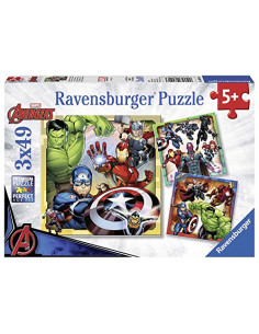 Les puissants Avengers - Puzzles 3x49 pièces - Marvel