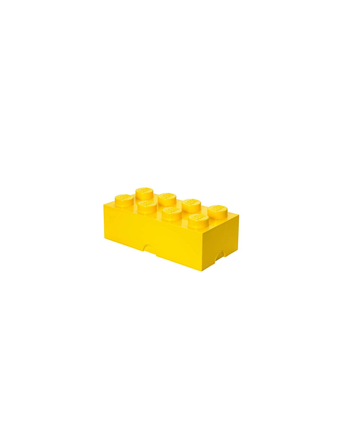Mini-boite de rangement LEGO 8 tenons - Brique jaune – La Briqueterie