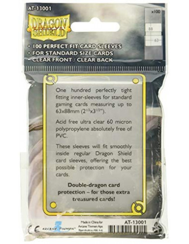 Arcane Tinman ART13001 AT-13001 Dragon Shield Klar Card Game, Cream, One Size,Claire
