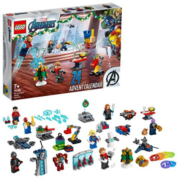 LEGO 76196 - Marvel Le Calendrier de l’Avent des Avengers  avec Spider-Man et Iron Man - Dès 7 ans
