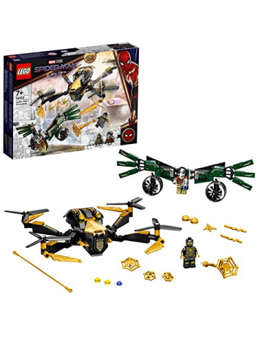 LEGO 76195 Marvel Le Drone de Duel de Spider-Man, Kit de Construction, Jouet Enfant 7 Ans, Cadeau de Noël,