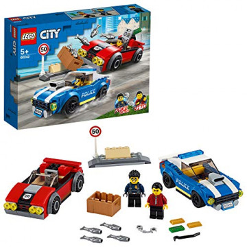 LEGO City 60242 - La course-poursuite sur l'autoroute avec 2 voitures