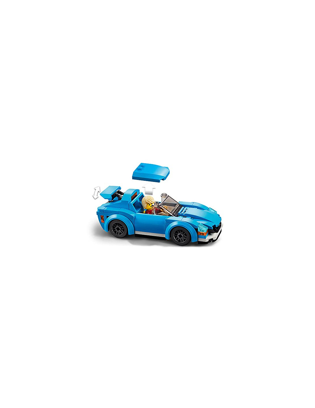 Lego city 60285 la voiture de sport avec toit amovible et