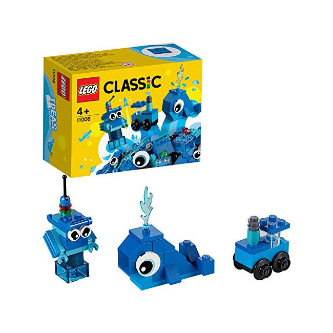 LEGO Classic Briques créatives bleues, Ensemble de démarrage d'apprentissage, Jouets préscolaires pour enfants de 4 ans et...