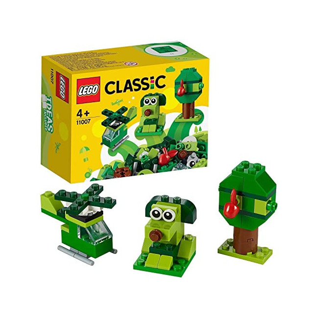LEGO 11007 Classic Briques créatives Vertes, Jouet de Construction pour Enfants Jouet d’Imagination pour Construire Un Petit...