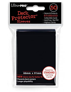Sleeves de protection noir - 50 Pièces