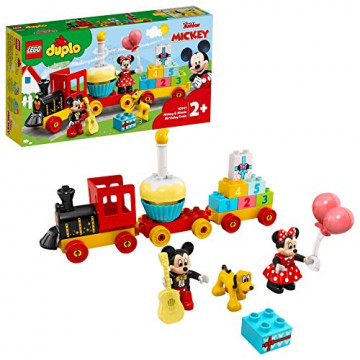 LEGO 10941 Duplo Disney Le Train d’Anniversaire de Mickey et Minnie Jouet pour Enfant de 2 Ans et Plus avec Train et Figurines