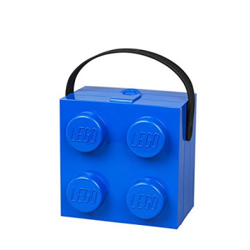 LEGO Abeba 40240002 - Boîte à lunch avec poignée en bleu/noir - 45 x 35 x 25 cm