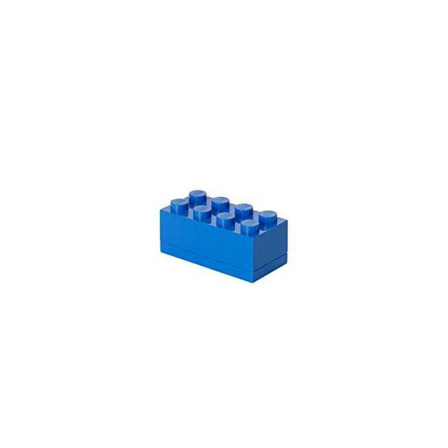 Boîte LEGO Mini 8 plots, insert pour repas, boîte snacking, bleu