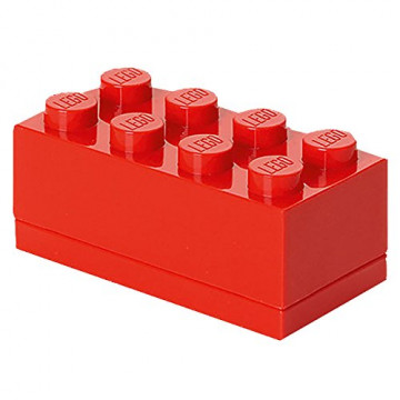 Légo Mini boîte 8, Plastique, Rouge, 92x46x43 mm