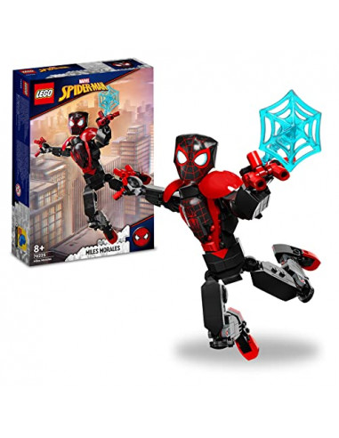 LEGO 76225 Marvel La Figurine de Miles Morales, Jouet de Construction, Minifigurine Super-Héros, Cadeau Spider-Man, pour