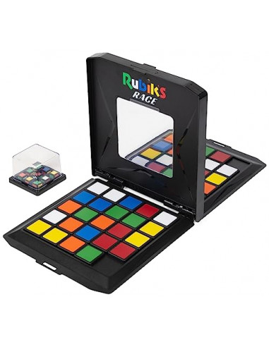 RUBIK'S Race - Jeu de Casse-Tête Coloré Rubik's - Jeu de société Classique 3X3 - Stratégie Ultime Face à Face - Jeu pour