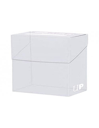 Ultra PRO : Up - Deck-Box | Accessoire cartes à collectionner | Capacité 80 cartes protégées | Blanc nacre