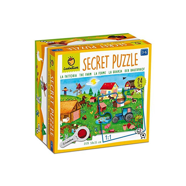 Ludattica Puzzle 24 pièces : Puzzle Secret : La Ferme