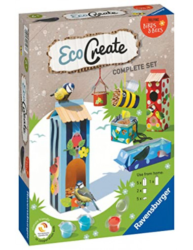 Ravensburger - EcoCreate Midi - Jeux d'adresse - Activités créatives - Upcycling - Décoration - Customisation - Enfant à