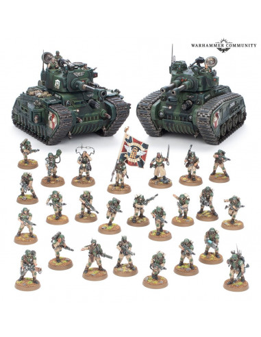 Battleforce Astra Militarum 2023 - Force de défense Cadienne - 27 figurines - Warhammer 40k
