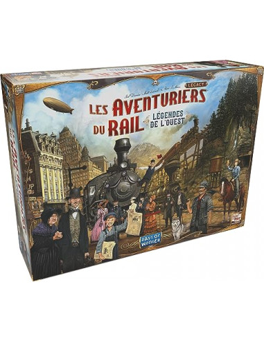 Asmodee Days of Wonder Les Aventuriers du Rail Legacy : Légendes de L'Ouest - Jeux de société - Jeux de Plateaux - A